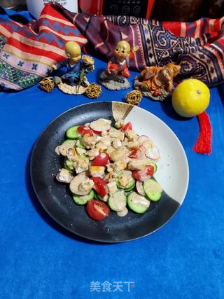 樱桃萝卜青瓜鸡胸肉沙拉的做法步骤:10