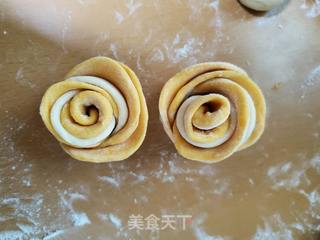 双色玫瑰花馒头的做法步骤:13