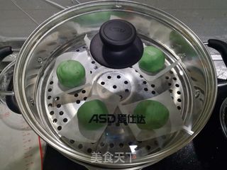 艾草青团的做法步骤:8