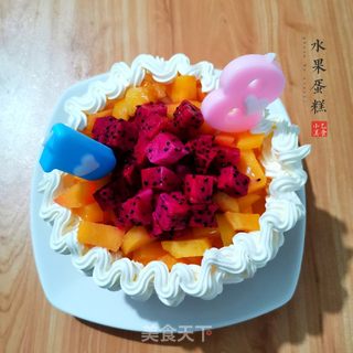 水果蛋糕的做法步骤:18
