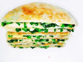 烫面韭菜鸡蛋馅饼的做法步骤:12