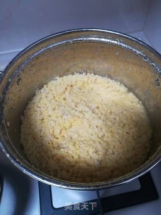玫瑰绿豆馅豆包的做法步骤:2