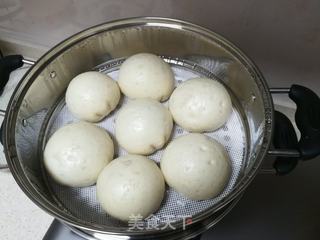 玫瑰绿豆馅豆包的做法步骤:12