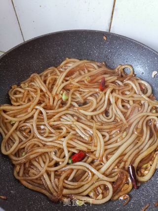 菠菜炒粉条的做法步骤:6