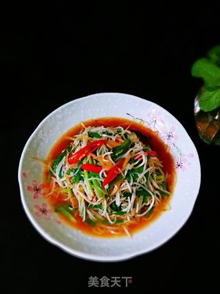 韭菜炒豆芽的做法步骤:11