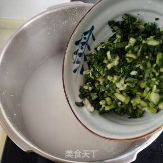 虾仁青菜粥的做法步骤：6