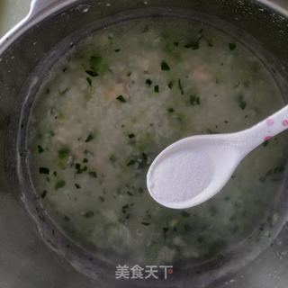 虾仁青菜粥的做法步骤：8