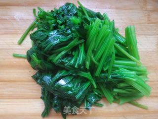 菠菜木耳炒鸡蛋的做法步骤:4