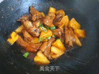 糖醋菠萝排骨的做法步骤:13