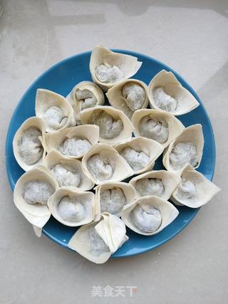 苜蓿肉馅馄饨的做法步骤:10