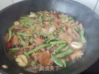 五花肉豆角焖面的做法步骤:7