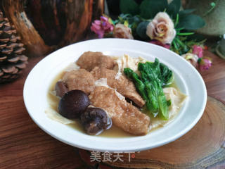 酥肉香菇豆皮汤的做法步骤:11