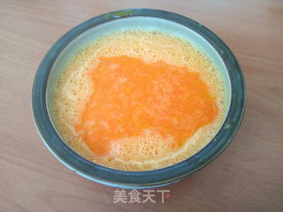 胡萝卜蒸蛋羹的做法步骤:5