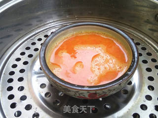 胡萝卜蒸蛋羹的做法步骤:6