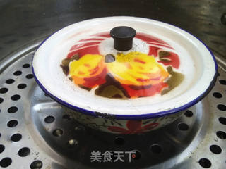 胡萝卜蒸蛋羹的做法步骤:7