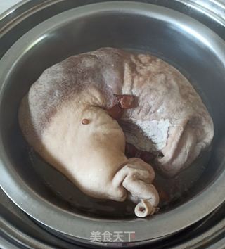 青蒜苔香菇炒猪肚的做法步骤:3