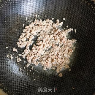 肉末豆干炒蒜苔的做法步骤：3