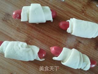 飞饼香肠卷的做法步骤:5