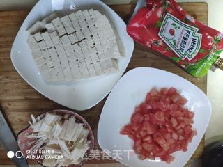 番茄豆腐汤的做法步骤：1