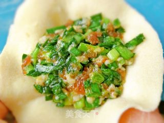 玉米面韭菜肉馅蒸饺的做法步骤:9