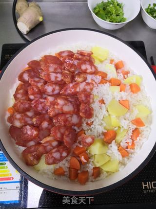 腊味煲仔饭的做法步骤:11