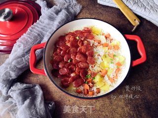 腊味煲仔饭的做法步骤:14
