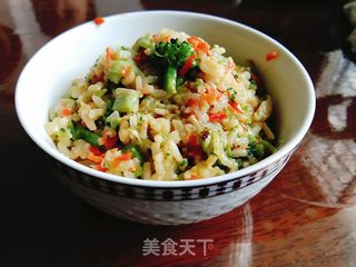 让你欲罢不能的♥蔬菜炒饭的做法步骤:14