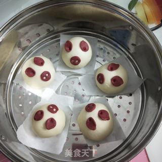 猪猪豆沙包的做法步骤:9