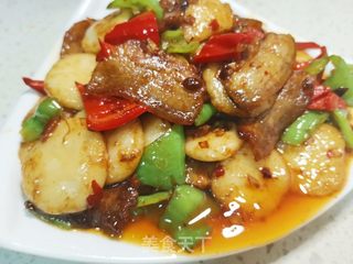 加了营养的回锅肉的做法步骤:9