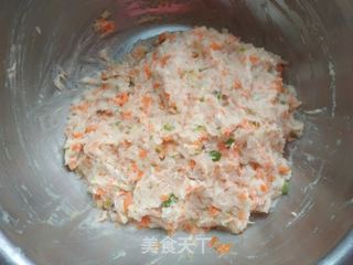 鳕鱼蔬菜饼的做法步骤：7