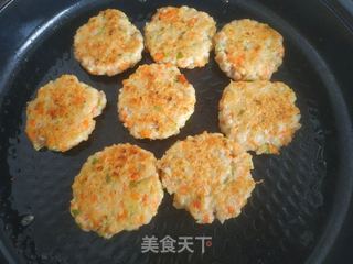 鳕鱼蔬菜饼的做法步骤:10