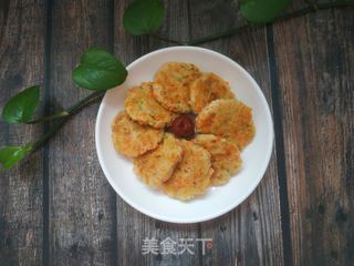 鳕鱼蔬菜饼的做法步骤:11