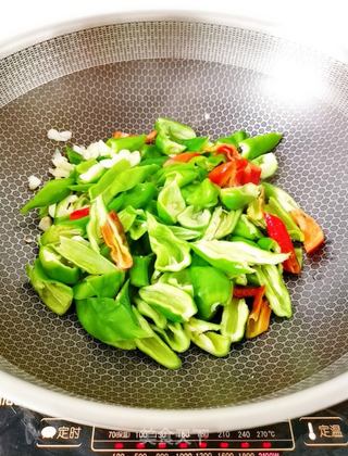 青椒豆豉炒肉的做法步骤:9