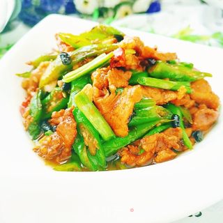 青椒豆豉炒肉的做法步骤:15