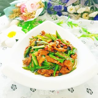青椒豆豉炒肉的做法步骤:16