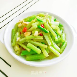 炝炒嫩莴笋的做法步骤：8