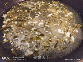 鸡蛋雪菜肉末面的做法步骤:5