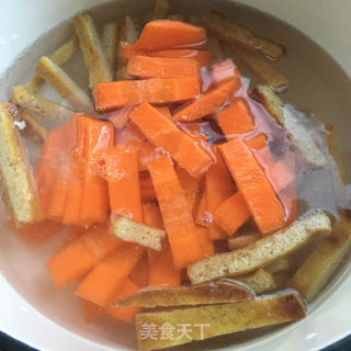 油豆腐口蘑汤的做法步骤：6