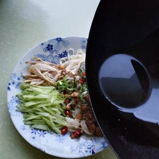 鸡丝拌面的做法步骤:21