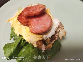 菠萝包汉堡的做法步骤:8