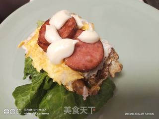 菠萝包汉堡的做法步骤:9