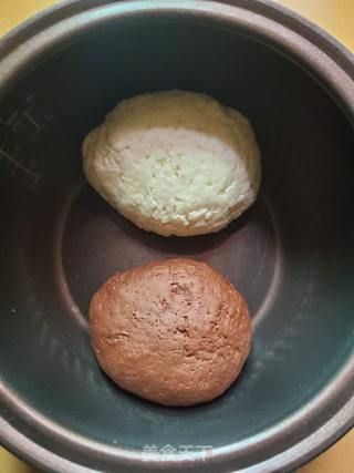 双色刀切馒头的做法步骤:6