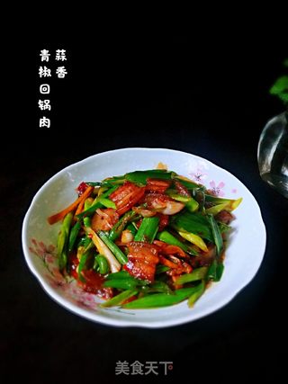 蒜香青椒回锅肉的做法步骤:16