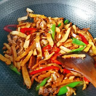 小炒豆干的做法步骤:12