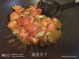 西红柿牛肉面的做法步骤:4