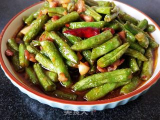 干煸四季豆的做法步骤:8