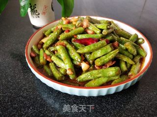 干煸四季豆的做法步骤:9