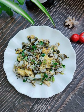 香椿炒饭的做法步骤:8