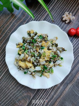 香椿炒饭的做法步骤:9