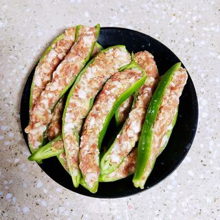 酿青椒的做法步骤:5